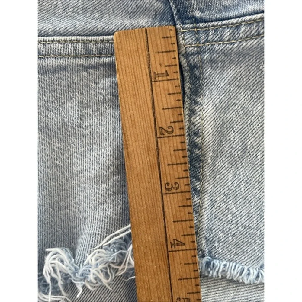 Vintage Y2K Lauren Ralph Lauren‎ black label Jean Shorts 14 raw hem light wash